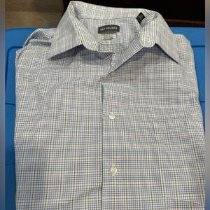 Van Heusen Men's Light Blue Plaid Shirt